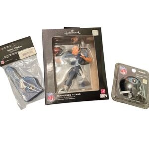 Marcus Mariota Mini Bundle Tennessee Titans Hallmark Ornament‎ Fan Finger Helmet